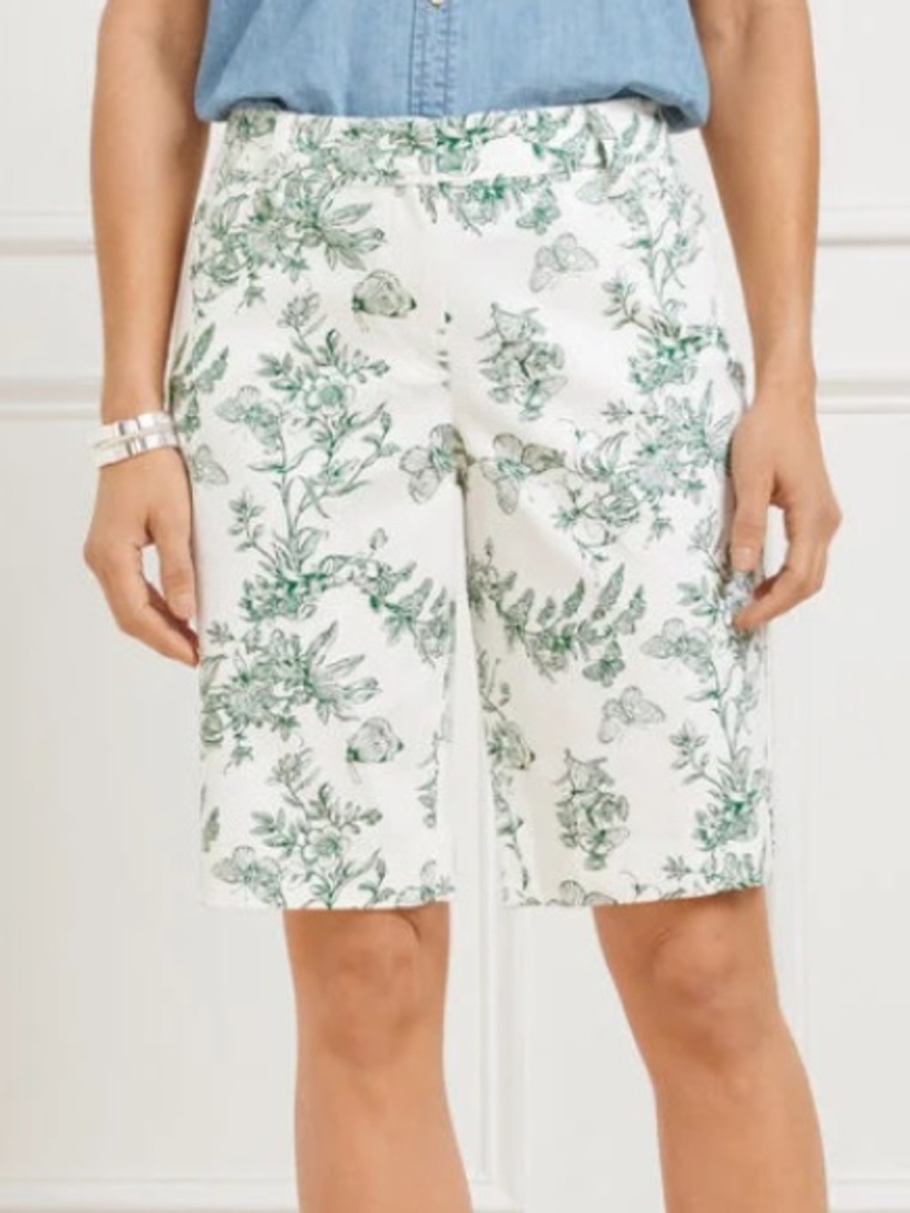 NWT Talbots Perfect Shorts - Pencil Butterfly - 10.5" 16